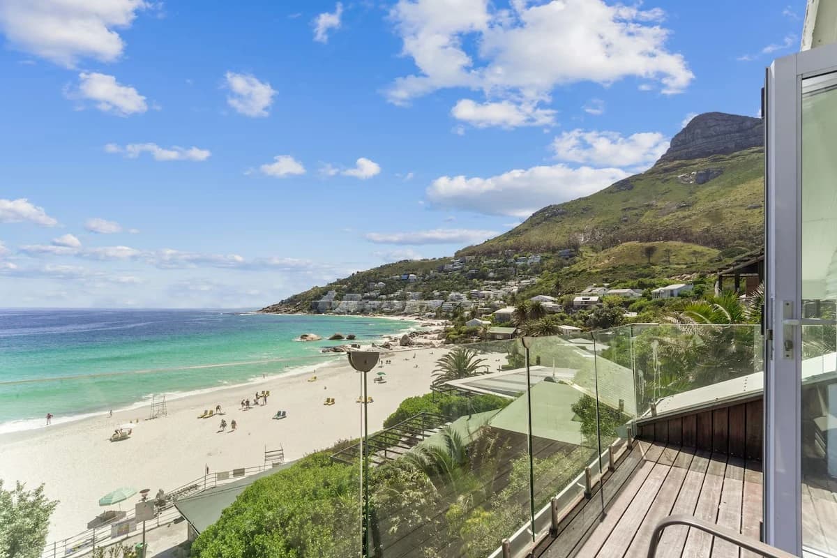 Clifton Fourth Beach and the Atlantic Ocean viewed from Bungalow 69